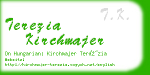 terezia kirchmajer business card
